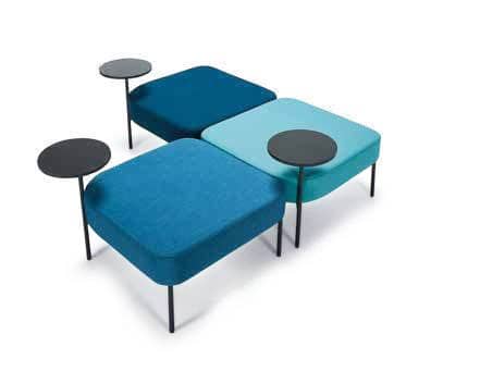 Cookie pouf with side table