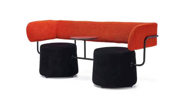 Couple waiting sofa