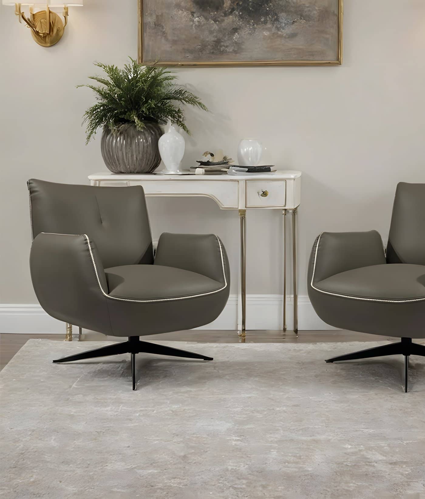 Dior swivel lounge chair