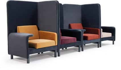 Emperia high-back acoustic sofa