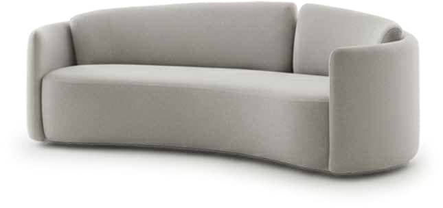 Mona curved sofa