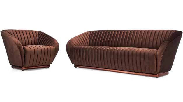 Mozart channel-tufted sofa