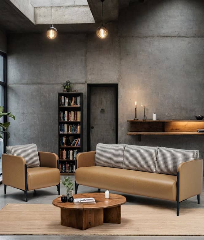 Styleen sofa and armchair in a lounge